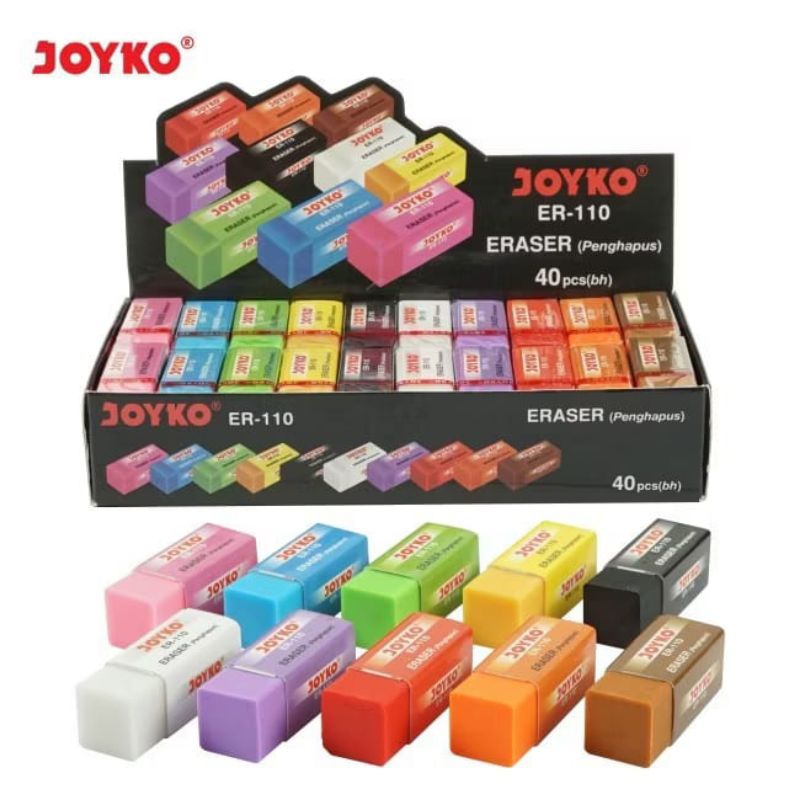 

Penghapus Joyko ER-110 Pembersih Kertas 10 Warna Super Clean