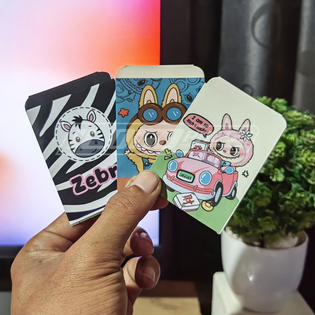 

[ 1 Pack isi 10 ] AMPLOP Unik Lebaran 2025 Karakter Lucu, Mini 5,5x8 cm