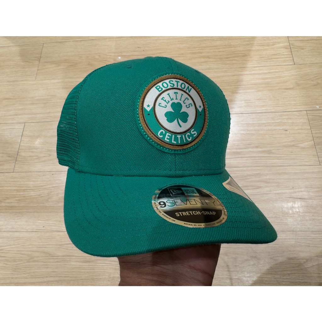 Topi New Era 9Seventy Trucker NBA Boston Celtic Green Stretch Snapback Cap 100% Original Resmi