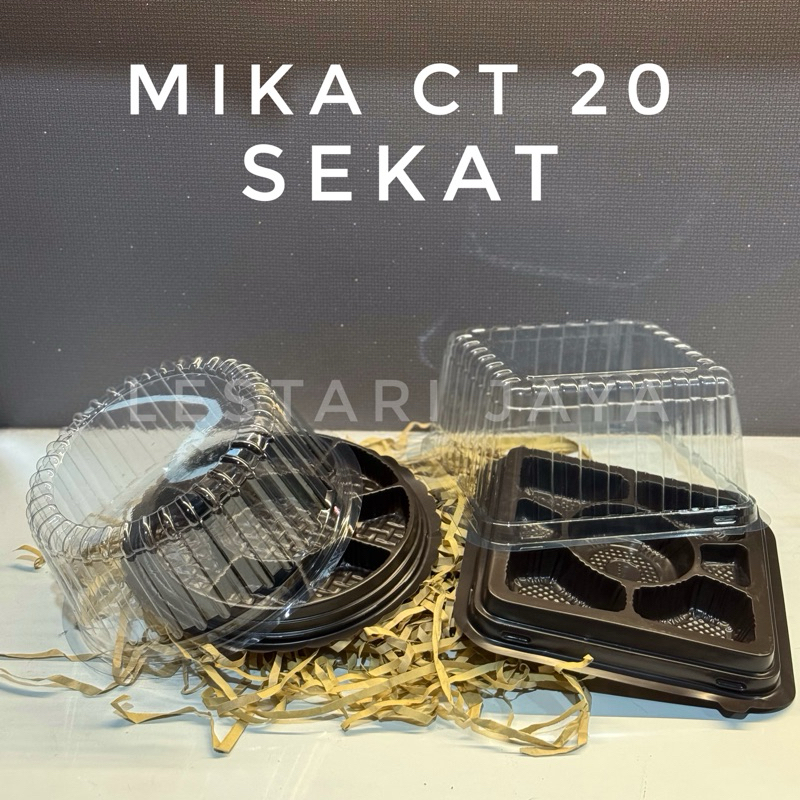 (10 PCS) Mika Tumpeng Sekat / Mika Sekat Bulat Kotak CT 20 Sekat untuk Tumpeng mini dll