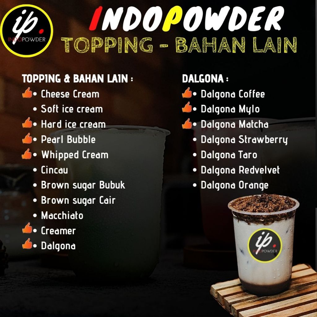 

MAR CAPPUCINO BROWN SUGAR Powder Drink 1Kg - Bubuk Minuman Cappuccino Brown sugar 1Kg