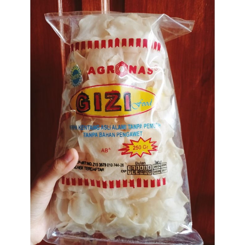 

Keripik Kentang Mentah Premium 250g