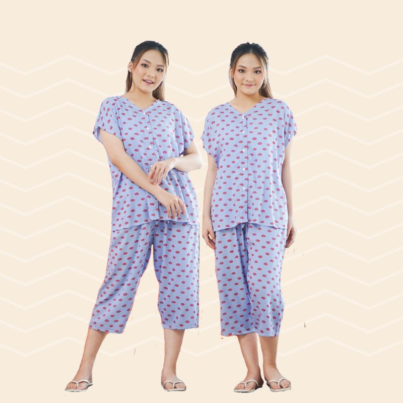 Setelan Piyama Wanita celana 7/8