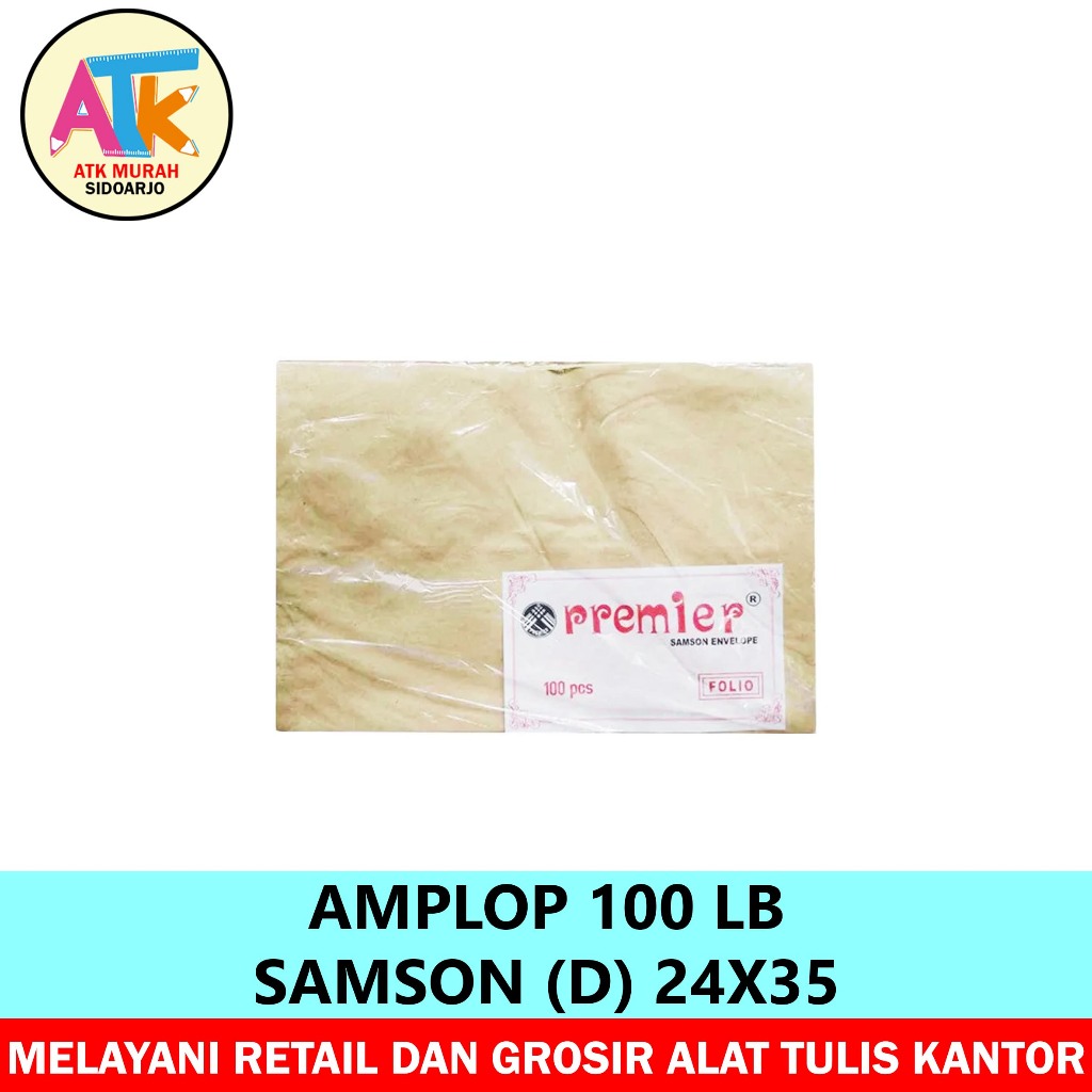 

AMPLOP COKLAT POLOS 100 LB SAMSON (D) 24X35