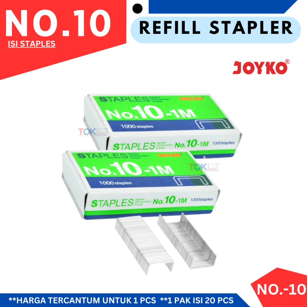

Isi STAPLES NO 10-1 M JOYKO