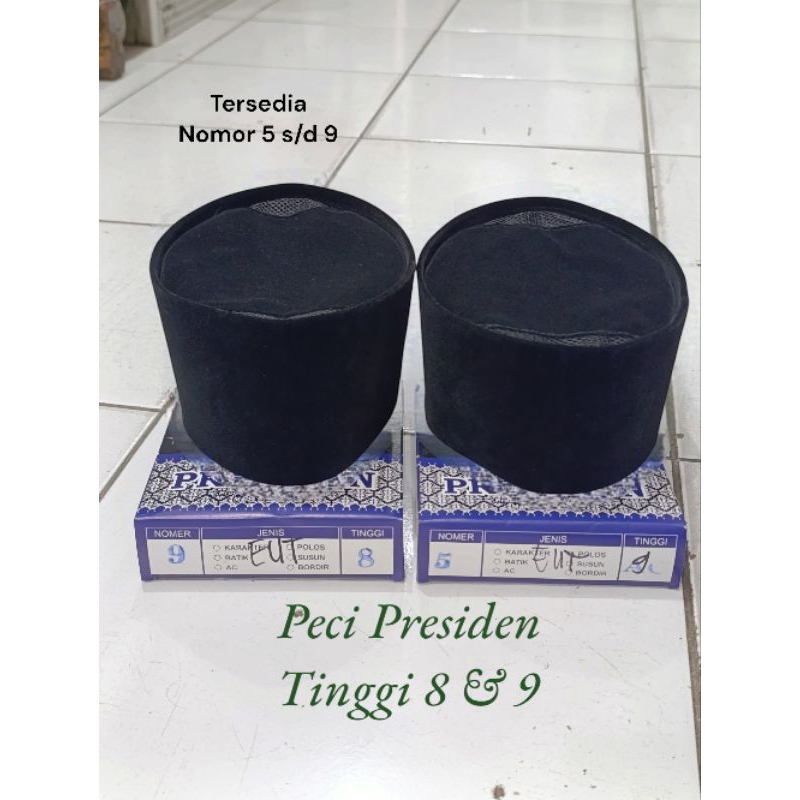 Peci Hitam Peci Nasional Peci Hitam Presiden Peci bludru Hitam Peci Paskibra Peci Solat
