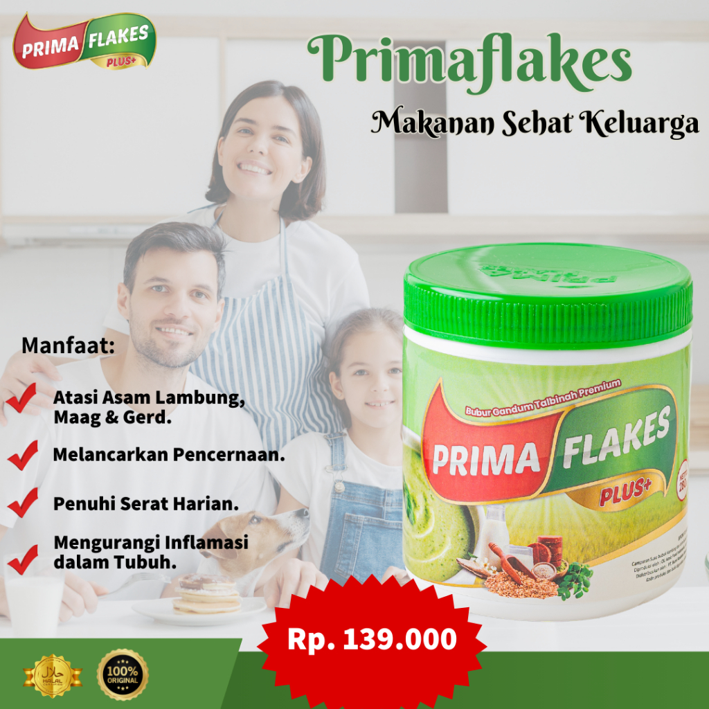 

Primaflakes Gandum Talbinah Atasi Asam Lambung Maag Gerd Menu Diet Sehat Primaflkaes original Halal