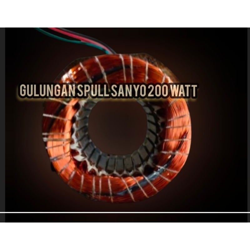 Spull pompa air sanyo 200 watt gulungan baru