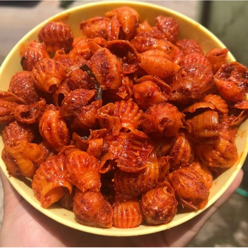 

250 Gram Makaroni Kerang Pedas Daun Jeruk