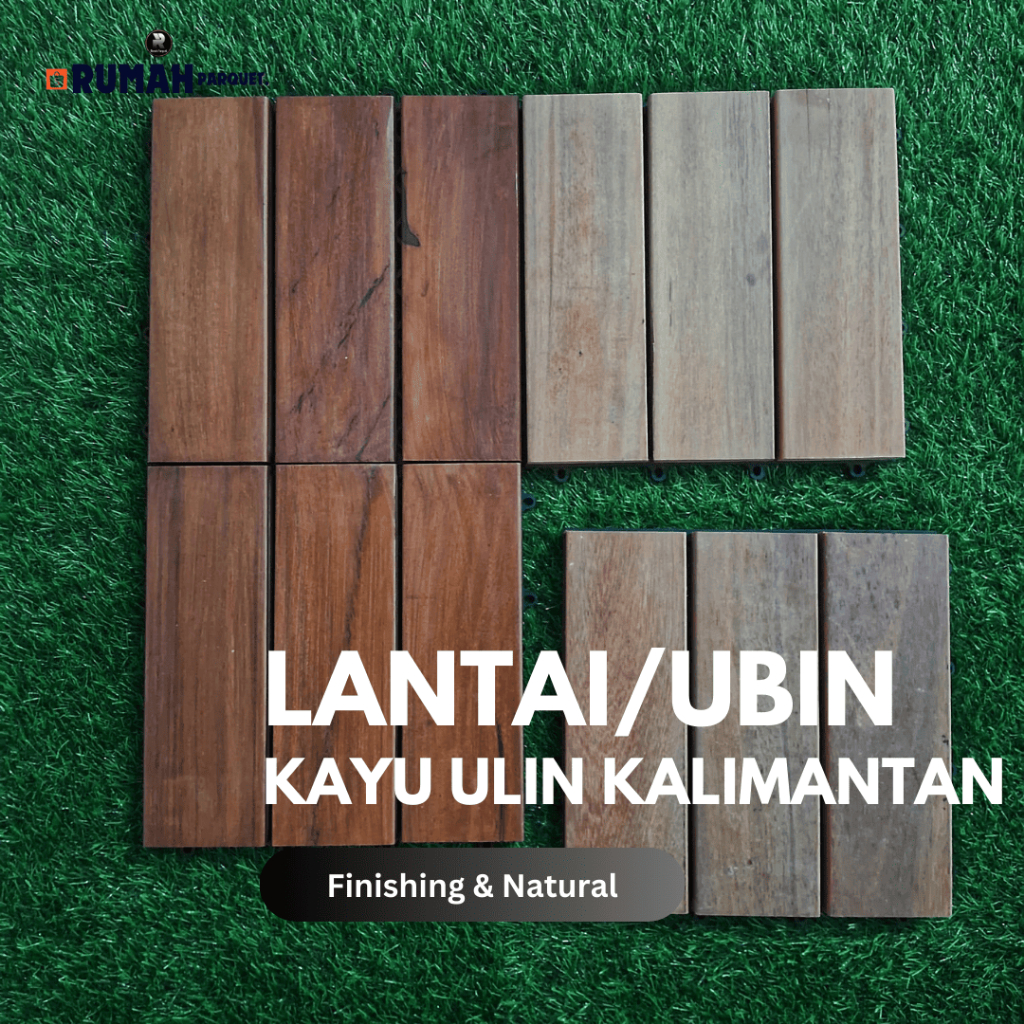 Lantai Kayu Decking Tile Ulin/ Kayu Ulin Kalimantan/ Lantai kayu outdoor