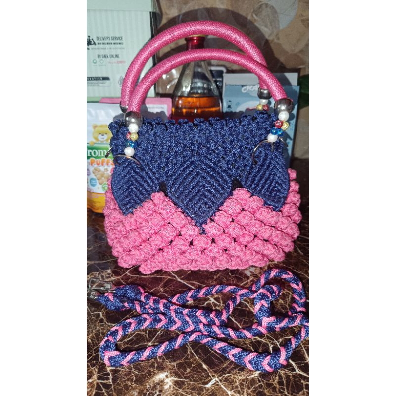 TAS RAJUT JINJING TAS PESTA TAS HANDMADE