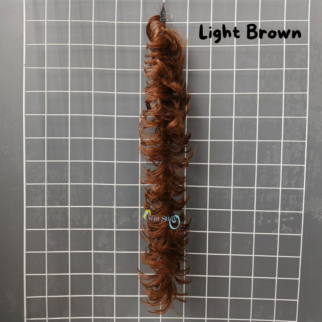 Berkualitas Rambut Ulir / Rambut Kemoceng / Kemoceng Rambut Sintesis / Karet Ulir / Sanggul Ulir