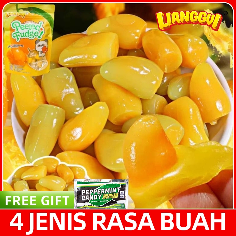 

[HALAL] LIANGGUI Permen Buah Jelly Kupas 3 Varian Rasa / Permen Rasa Buah Mangga Jeruk & Strawberry Permen Lunak Viral Aneka Rasa Buah Permen Lunak Rasa Mangga Kue Lebaran Best Seller Enak Cemilan