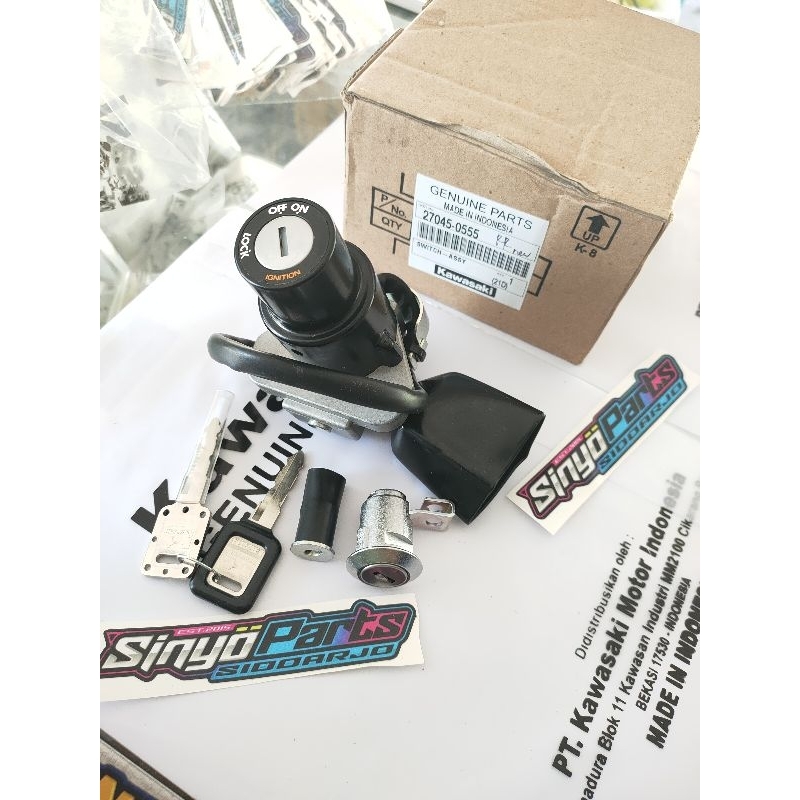 KUNCI SET NINJA RR NEW ORIGINAL KAWASAKI 27045-0555 & IMPORT