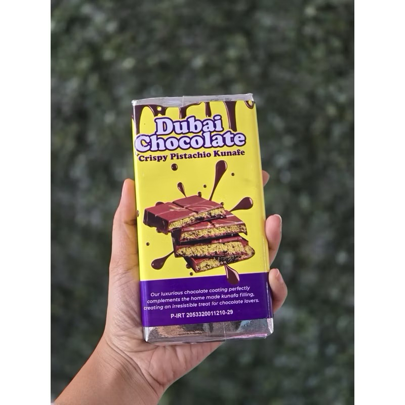 

(GROSIR) CHOCOLATE DUBAI COKLAT DUBAI VIRAL Dubai Chocolate Crispy Pistachio Kunate P-RT2053321029