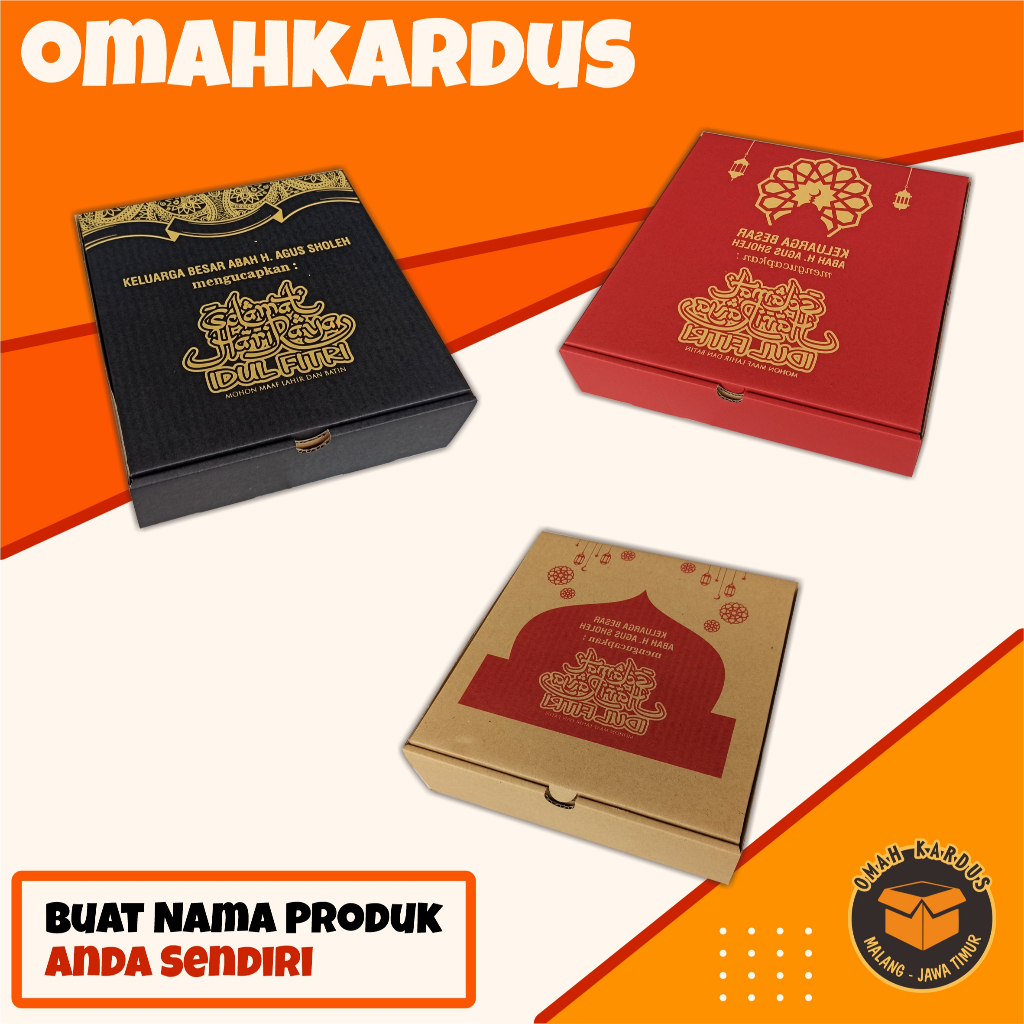 

Custom Sablon Box Hampers + SABLON 1 WARNA