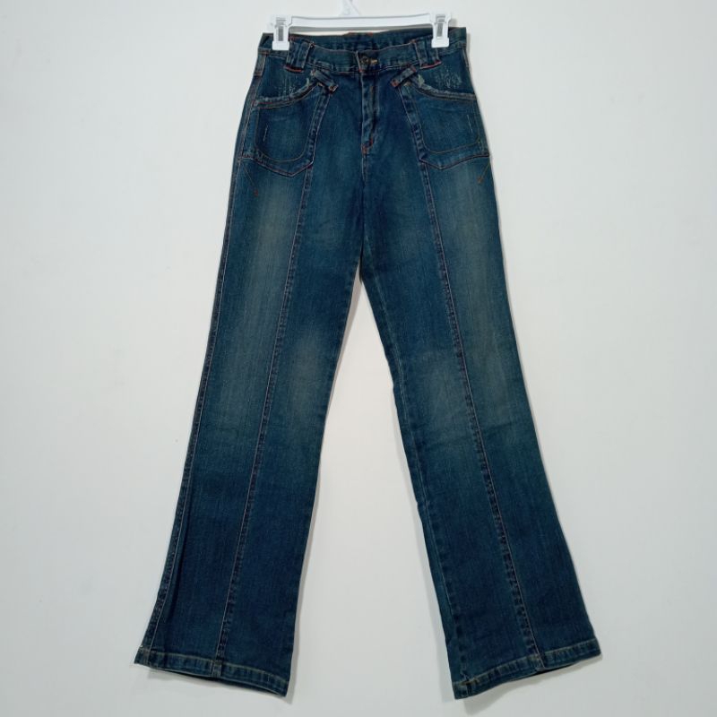LYNT FASHION CELANA JEANS PANJANG CUTBRAY || CELANA LEVIS PANJANG WANITA || JEANS FIT AND FLARE || J