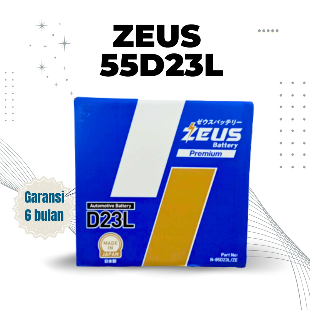 Hot item Aki Mobil Mazda 3, Mazda 6, Mazda 8, CX7 - 55D23L Zeus