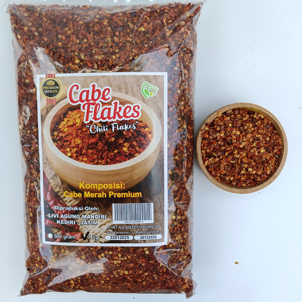 

CABE KASAR - CHILI FLAKES CABE GILING KASAR 500 GR - 1 KG CABE EXTRA PEDAS