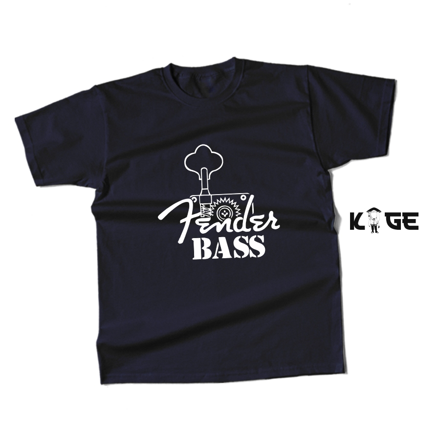 Kaos Baju Distro FENDER BASS - Kaos Gitar Hard Rock Scorpion KAOS KAGE