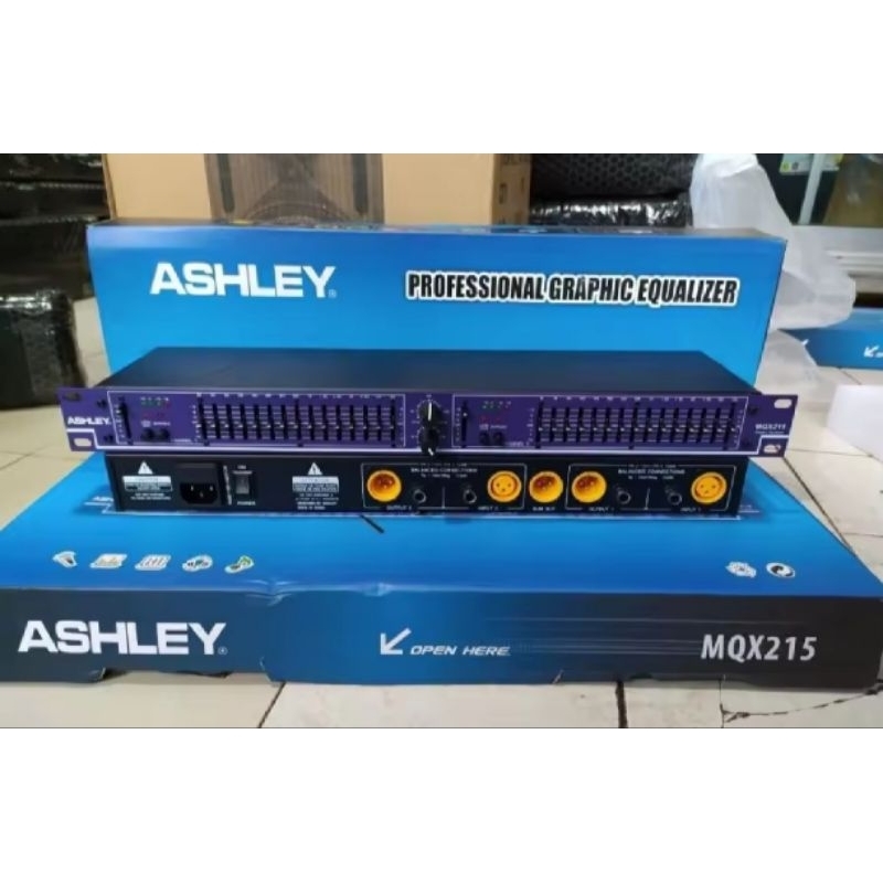 EQUALIZER ASHLY MQX215 PLUS SUBWOFER BEKAS MULUS