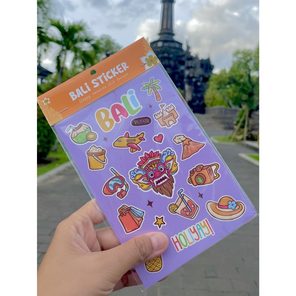 

Bali Sticker - Stiker Lucu Imut Estetik Tahan Air untuk Notebook, Jurnal, Laptop, Botol Minum, Tumbler, Koper- Stiker Hias Travel Bali, Souvenir, Koleksi, Dekorasi Barang - Stiker Khas Bali Murah dan Cute - Variasi Ungu
