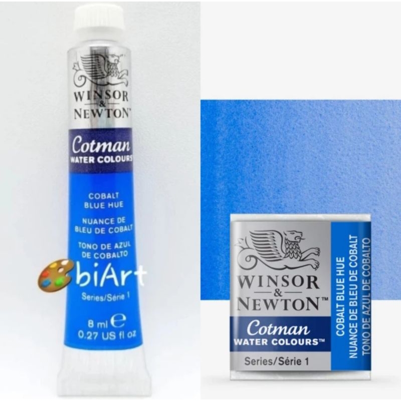 

Cat Air Cotman Water Colour Tube 8ml / Half Pan Cobalt Blue Hue Tube Winsor & Newton