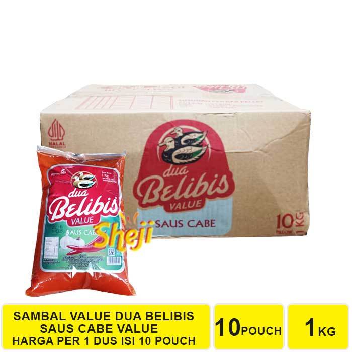 

1 DUS ISI 10 PCS SAMBAL DUA BELIBIS VALUE PACK 1KG