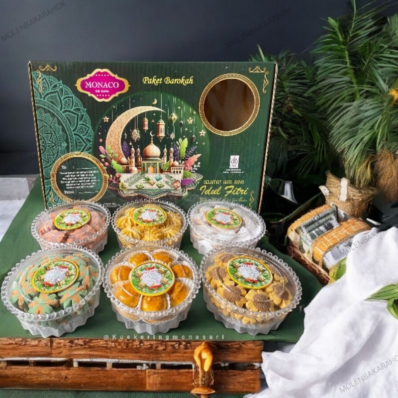 

Parcel Kue Kering Lebaran Monaco Barokah