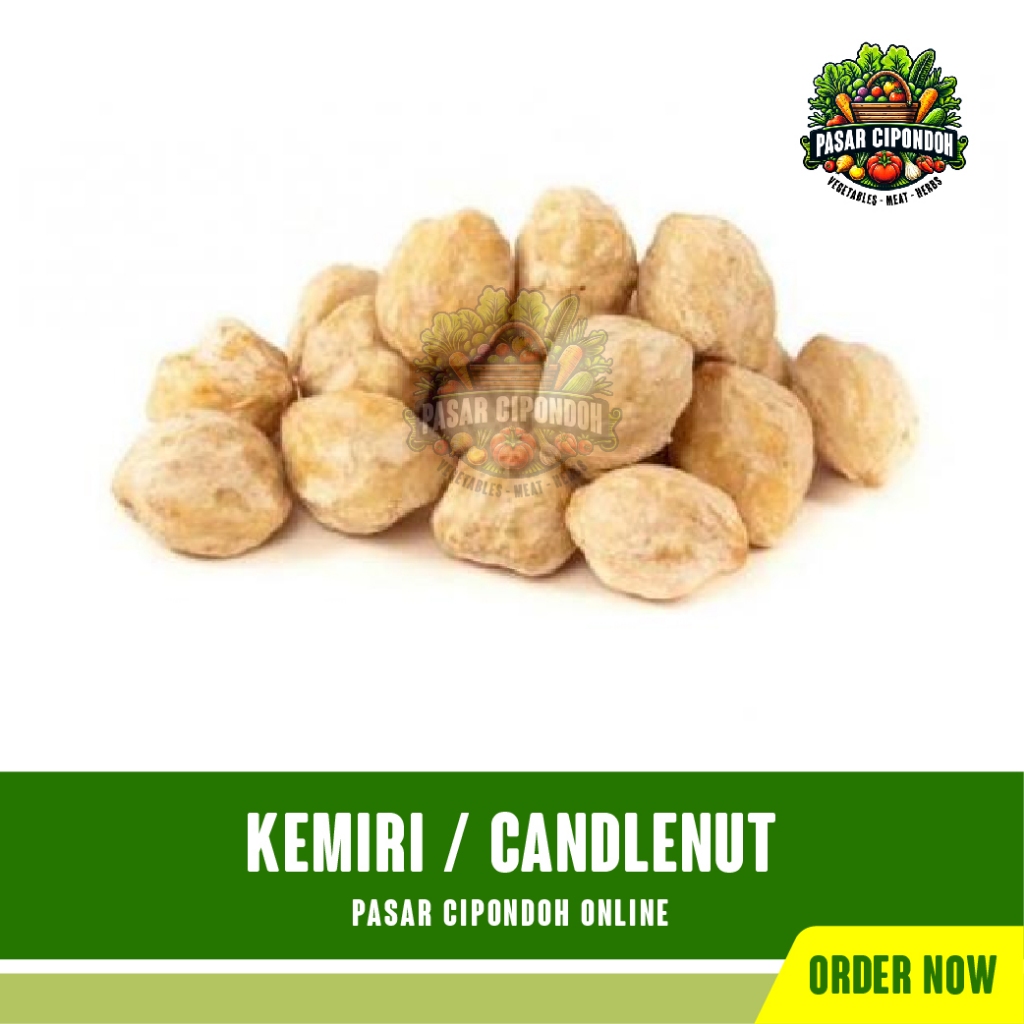 

Kemiri Bulat / Pecah Rempah Organik 100 gram / Candlenut - Pasar Cipondoh Makmur