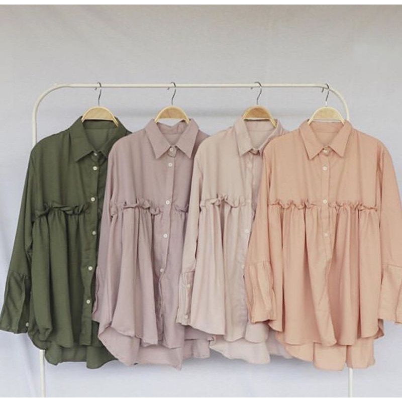 Preloved blouse sila top army