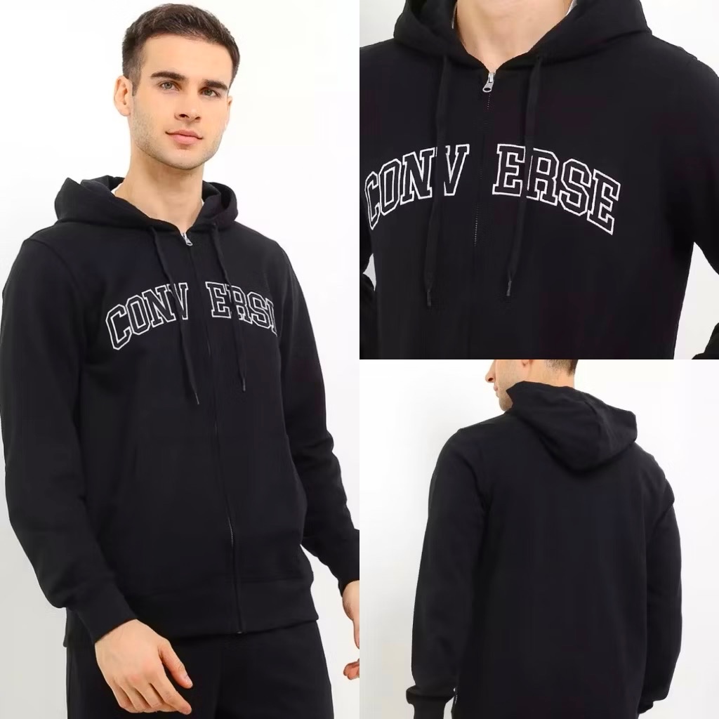 (BEST SELLER NO COD) Zip Hoodie Converse Retro Men Original