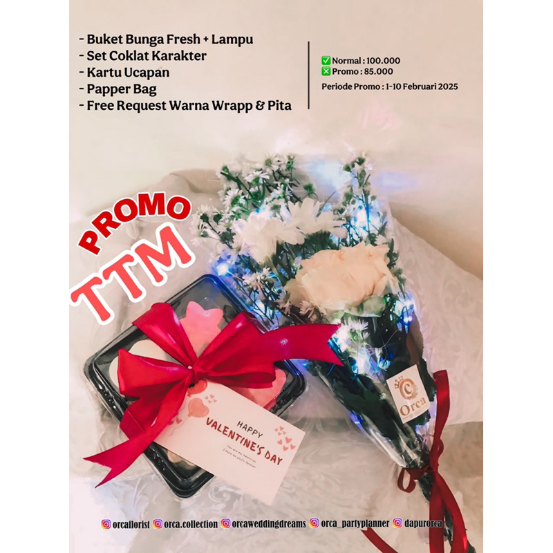 

PROMO BUKET BUNGA DAN COKLAT VALENTINE MURAH