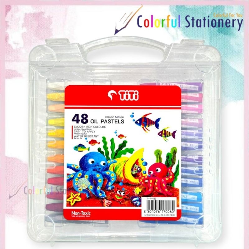 

Crayon Titi Oil Pastel-48S 48 Warna