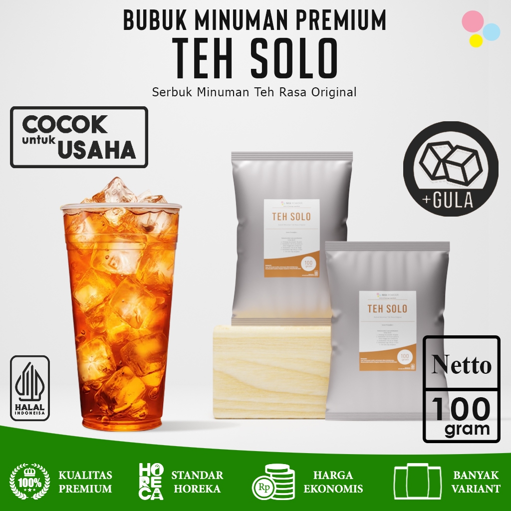 

Bubuk Minuman Teh Solo Original Tea Powder Serbuk Minuman Teh 100 Gram