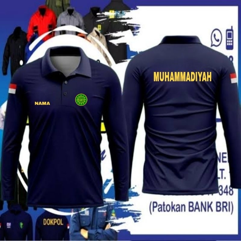 Kaos Muhammadiyah baju Muhammadiyah seragam Muhammadiyah kaos kerah Muhammadiyah kaos katun Muhammad