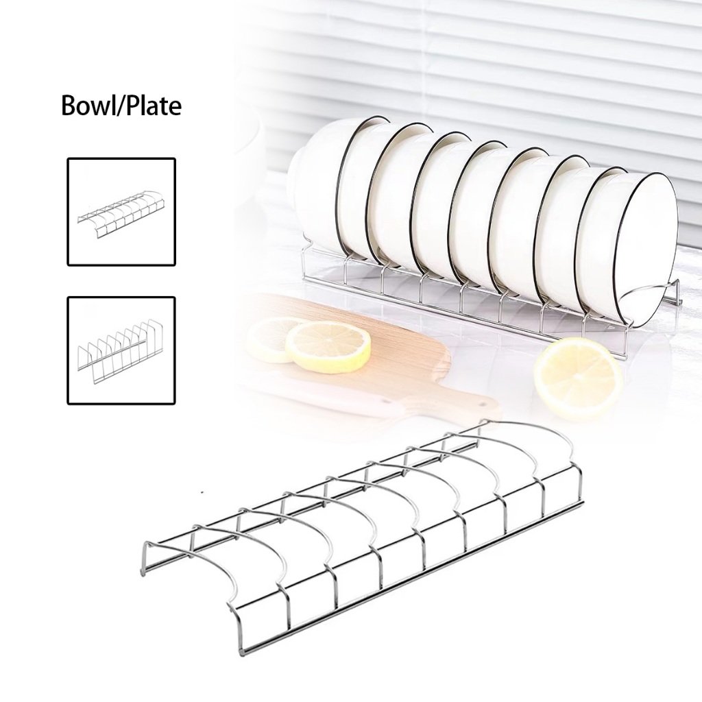Rak Piring Mangkuk Stainless/Rak Dapur Multifungsi/Stand Aksesoris Dapur/Rak Pengeringan Piring/ Rak