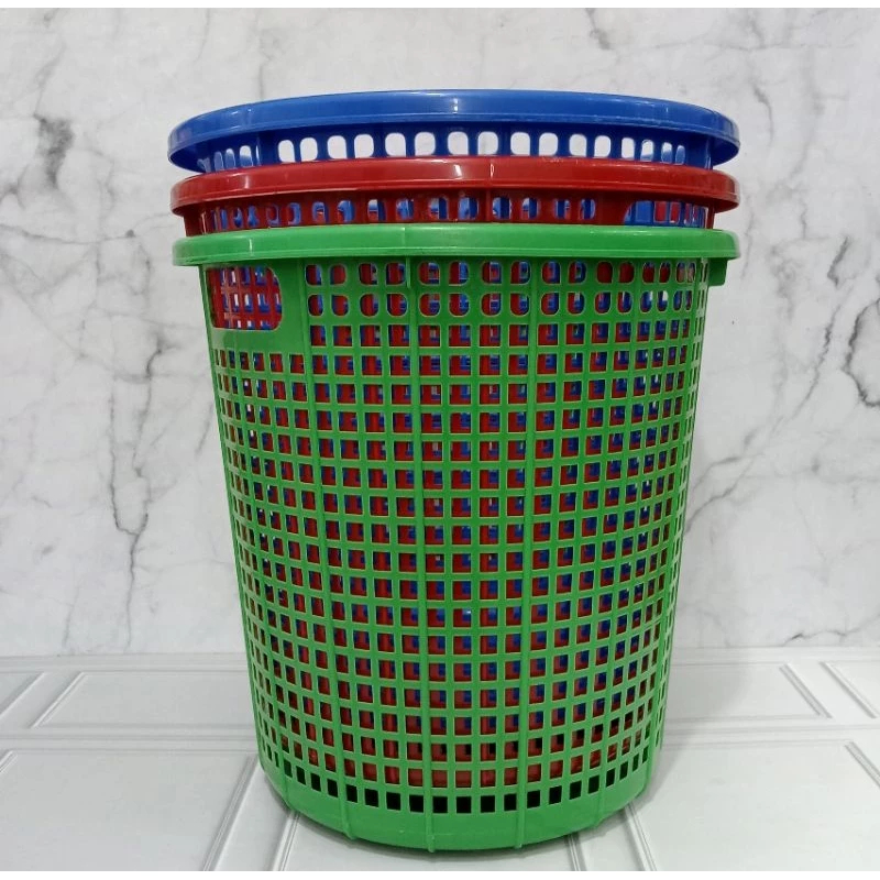 Tempat Sampah Plastik Bulat / Tempah Sampah Plastik Besar/Kecil