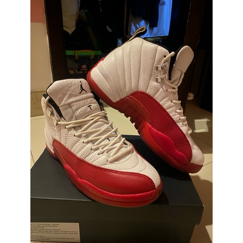 Sepatu Basket Jordan 12 Retro “Red Cherry” 2023 Original size 44 / 28cm