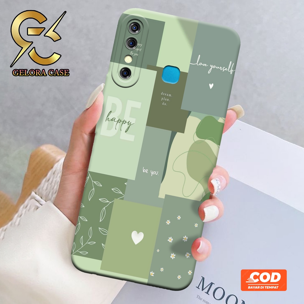 Softcase Infinix Hot 8 - Geloracase - Casing Infinix Hot 8 - Motif case Aesthetic -Infinix - Softcas