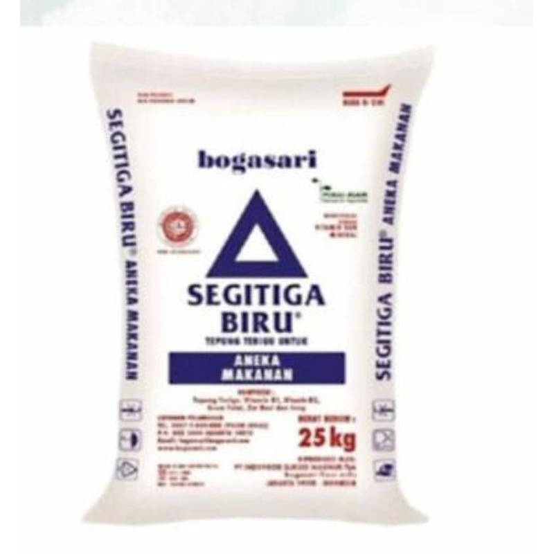 

⚫TOKOSURYA⚫Tepung Segitiga Biru kemasan 25 kg