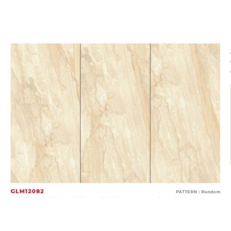 GRANITE MERK VICENZA SERI DIGITAL GLAZED SERIES KODE GLM12082 UKURAN 60X120 WARNA CREAM MOTIF MARMER