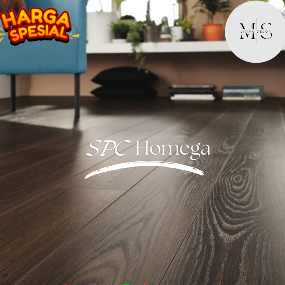 PROMO SPC Vinyl Klik HOMEGA - Click System Flooring Tebal 4mm