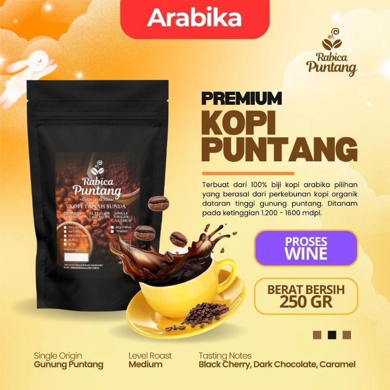 

Kopi Arabika Puntang Original Premium Wine 250 Gram