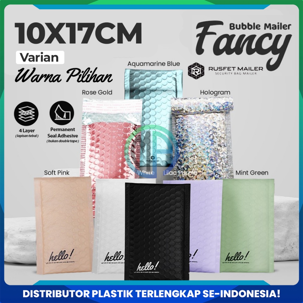 

Amplop Bubble Mailer 10x17 cm All Varian / Envelope Security Bag Mailer Harga Satuan