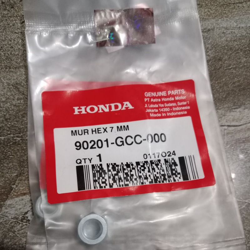 AHM 90201-GCC-000 Mur Baut Tanam Cylinder Head 7mm BeatFi,BeatStreet,BeatPop,Vario110,Spacy,Genio,Sc