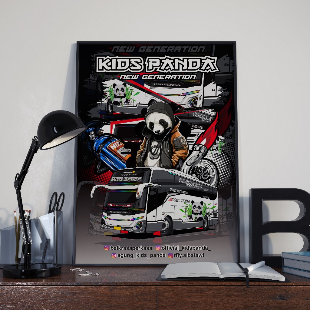 POSTER BIS BASURI KIDS PANDA NEW BAIK RASA