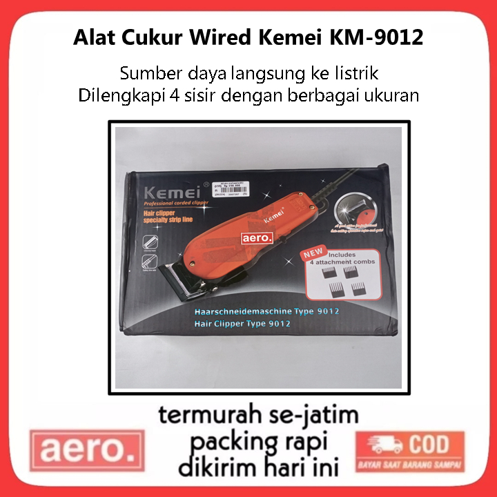 Kemei KM-9012 Alat Cukur Rambut Elektrik