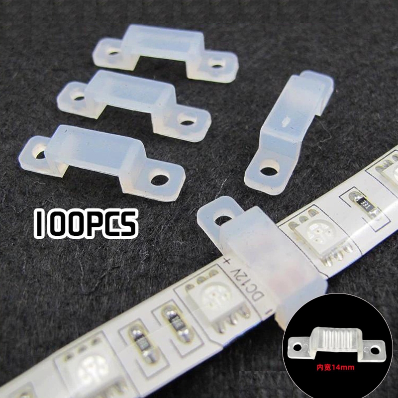 14*7MM Klem Kabel LED Strip Transparan/Klem Lampu Led/Klem Lampu Led Strip Bening