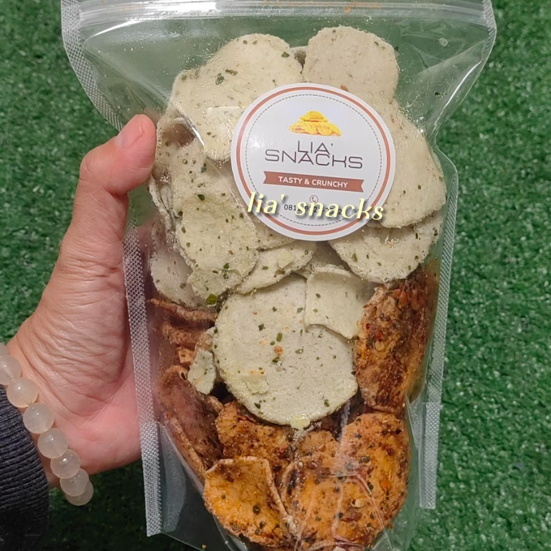 

Basreng Koin Renyah Mix Rasa | Basreng Asin Daun Jeruk | Basreng Pedas Manis Cetar | Crunchy Snacks